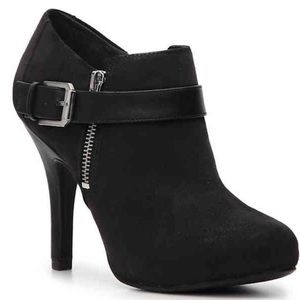 Fergalicious Black BRIANNE Heeled Booties Ankle Boots Size 10
